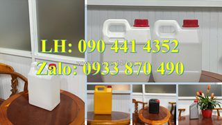 Bình nhựa 1 lít đựng nước rửa chén, can nhựa 2 lít chiết nước giặt, can nhựa 5 lít đựng javen