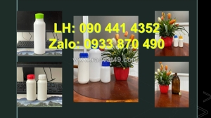Bình thủy tinh 1 lít đựng dầu dừa, chai nhựa 500ml đựng sữa tắm gội, chai thủy tinh 50ml đựng serum