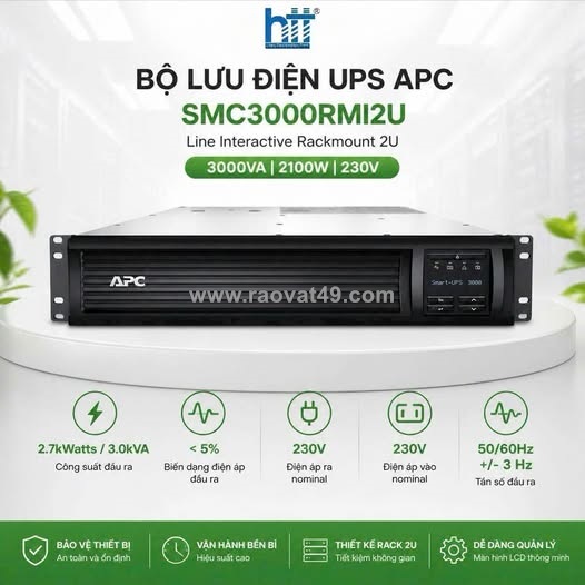 Bộ lưu điện ups apc smc3000rmi2u