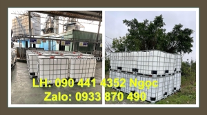Bồn nhựa 1000 lít tại sóc trăng, vỏ tank nhựa ibc 1000 lít tại bình chánh, thùng nhựa ibc 1000 lít