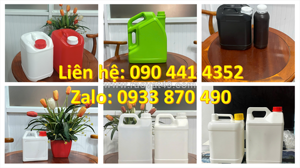 Can 2 lít đựng hóa chất nắp garenti, can nhựa 5 lít đựng h2s03, can nhựa 5 đựng nước giặt