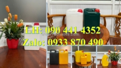 Can 5 lít đựng dung dịch vệ sinh nội thất, can nhựa 2 lít đựng dung dịch lau bếp, can 1 lít đựng sữa tắm