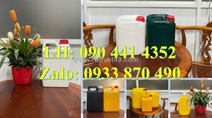 Can 5 lít đựng dung dịch vệ sinh nội thất, can nhựa 2 lít đựng dung dịch lau bếp, can 1 lít đựng sữa tắm
