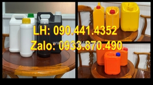 Can nhựa 1 lít vàng, can nhựa 2 lít đựng nước rửa tay, can nhựa 5 lít vòi ấn đựng nước rửa chén