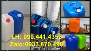 Can nhựa 10 lít vuông, báo giá can nhựa 20 lít, can nhựa đựng 25 lít, can nhựa 30 lít đựng dung môi