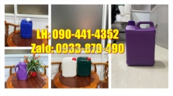 Can nhựa 2 lít trắng trong, can 1 lít vuông, can nhựa 500ml đựng hóa chất