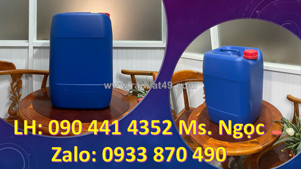 Can nhựa 25 lít đựng axit nguy hiểm, can nhựa 20 lít đựng hóa chất mức nguy hiểm cao
