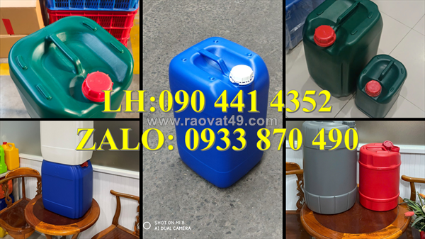 Can nhựa 25 lít tại bình chánh, can nhựa 20 lít đựng vi sinh, can nhựa 10 lít đựng nước đường