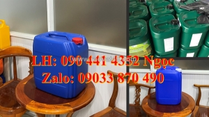 Can nhựa 25 lít vuông trắng, thùng nhựa 20 lít đựng oxy già, can nhựa 10 lít đựng hóa chất tính tính tẩy mạnh