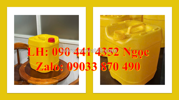 Can nhựa 25 lít vuông trắng, thùng nhựa 20 lít đựng oxy già, can nhựa 10 lít đựng hóa chất tính tính tẩy mạnh