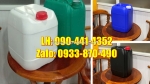 Can nhựa 25 lít vuông trắng – xanh, thùng nhựa 20 lít đựng hóa chất, can nhựa 10 lít đựng axit