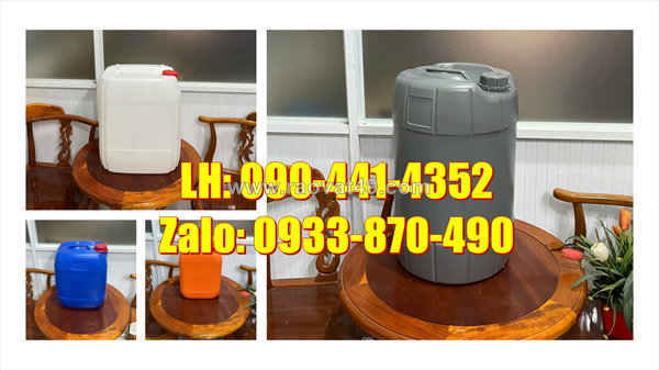 Can nhựa 30 lít đựng axit, can nhựa 25 lít đựng hóa chất sinh khí, can nhựa 20 lít đựng chất thải độc