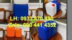 Can nhựa 30 lít đựng axit, thùng nhựa 25 lít đựng bazơ, can nhựa 20 lít đựng chất phủ