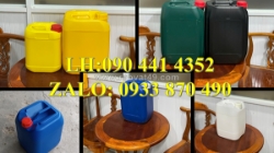Can nhựa 30 lít vuông trắng, can nhựa 25 lít, bán can nhựa 20 lít đựng màu thực phẩm