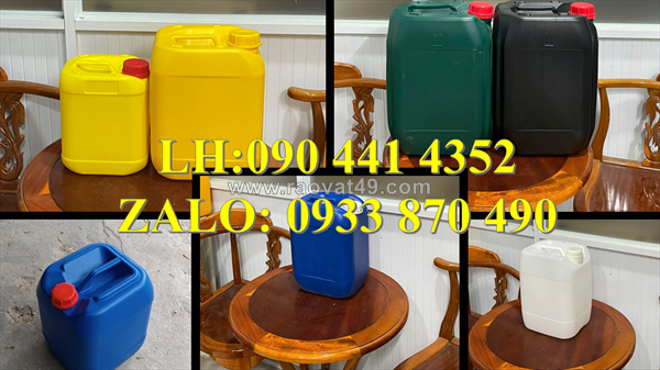 Can nhựa 30 lít vuông trắng, can nhựa 25 lít, bán can nhựa 20 lít đựng màu thực phẩm