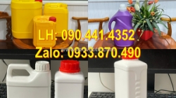 Can nhựa 5 lít đựng chất chống dính, can  nhựa 2 lít đựng thực phẩm, can nhựa 1 lít đựng hóa chất chống uv