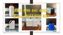 Can nhựa 5 lít đựng chất nhám, bình nhựa đựng 2 lít chất phụ trợ, can nhựa 1 lít đựng chất phụ gia