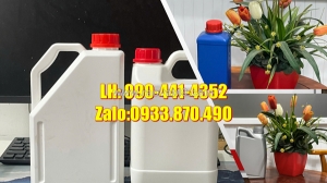 Can nhựa 5 lít đựng hóa chất sinh khí, can nhựa 2 lít, can vàng 1 lít đựng dược phẩm