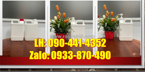 Can nhựa 5 lít đựng hóa chất sinh khí, can nhựa 2 lít màu đen, can nhựa 1 lít chống uv