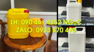 Can nhựa 5 lít đựng hóa chất sinh khí, can nhựa 2 lít nắp garenti, can nhựa 1 lít đựng nước muối