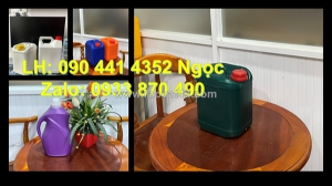 Can nhựa 5 lít đựng hóa chất tiêu dùng, can nhựa 2 lít đựng hóa chất ngành môi trường (rác, nước…)