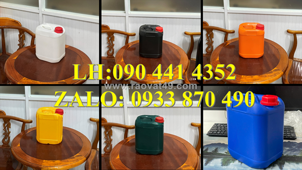 Can nhựa 500ml tròn, can 1 lít vuông, can nhựa 2 lít đựng thành phần hóa học