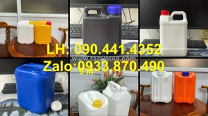 Can nhựa chứa 2 lít cồn sát khuẩn, can nhựa 5 lít đựng nước muối sinh lý