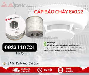 Cáp âm thanh báo cháy 6x0.22mm2 altek kabel