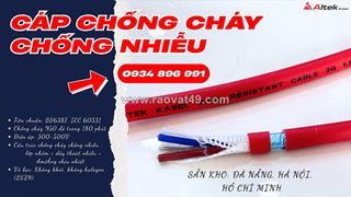 Cáp chống cháy chống nhiễu 2x0.75mm² chính hãng altek kabel phân phối tại đà nẵng, huế, quảng trị