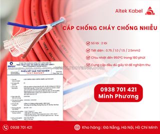 Cáp chống cháy chống nhiễu 2x0.75mm² – truyền tín hiệu ổn định thanh hóa, bắc ninh