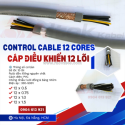 Cáp điều khiển 12x0.5/12x0.75/12x1.0/12x1.5 chống nhiễu altek kabel