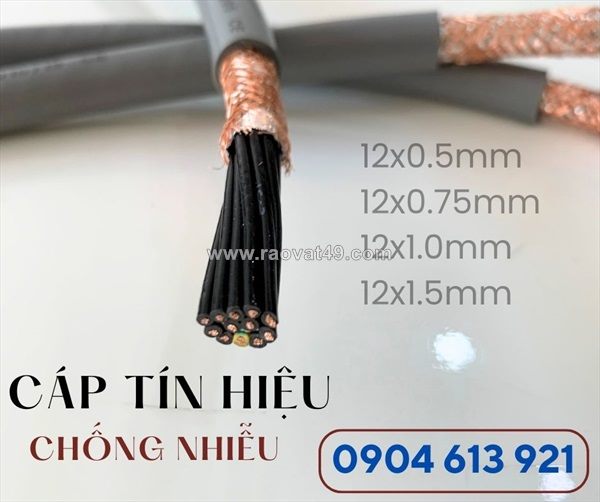 Cáp điều khiển 12x0.5/12x0.75/12x1.0/12x1.5 chống nhiễu altek kabel