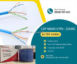 Cáp mạng utp6 - 23awg – giải pháp kết nối mạng ổn định, tiết kiệm chi phí đà nẵng