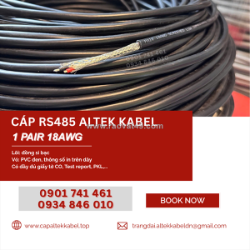 Cáp tín hiệu rs485 awg 1 pair altek kabel tại đà nẵng, bình định, khánh hòa