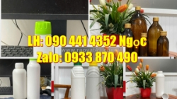 Chai nhựa 250ml đựng hóa chất nóng, chai thủy tinh chịu nhiệt 500ml đựng axit nóng/ loãng