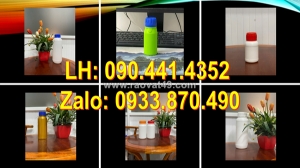 Chai thủy tinh 1 lít tròn đựng nông dược, vỏ chai thủy tinh 500ml đựng hóa chất, chai tròn thủy tinh 250ml