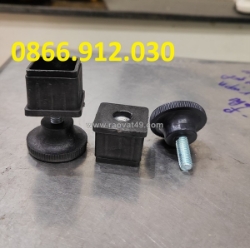 Chân tăng giảm chiều cao cho kệ, tủ, bàn hộp vuông 30x30