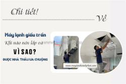 Chi tiết về điều hòa giấu trần/khi nào nên lắp điều hòa nối ống gió