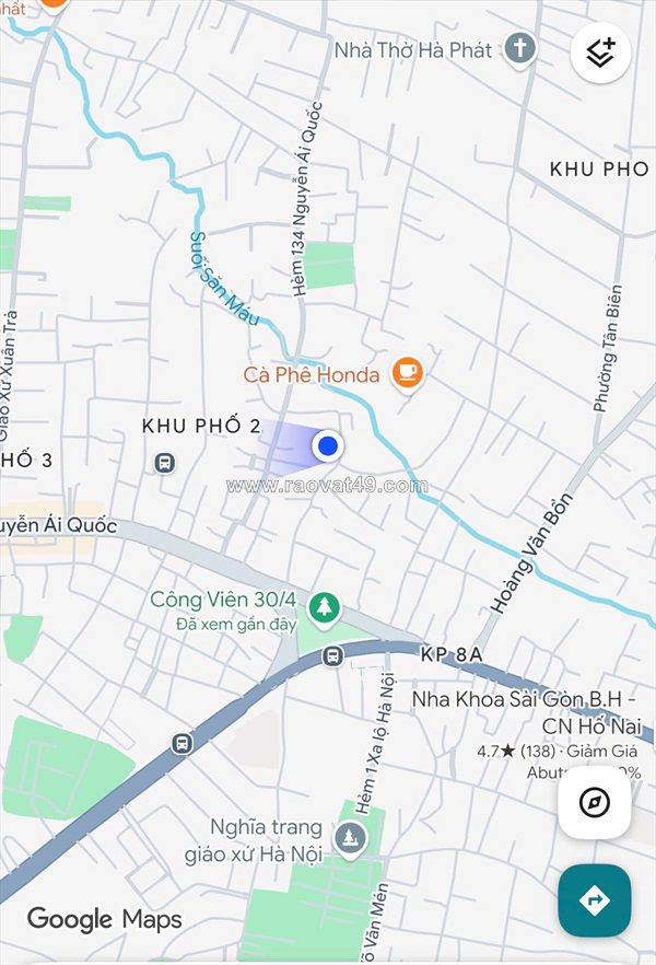 Chính chủ bán nhà đất 431,1m2 tại 92/67 khu phố , phường long bình ,tp. đồng nai