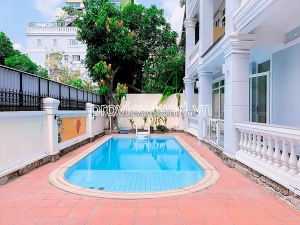 Cho thuê biệt thự thảo điền, diện tích 421m2 đất, 3 tầng, 5pn, có hồ bơi