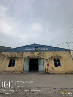 Cho thuê kho xưởng 610m² tại phương đình, đan phương