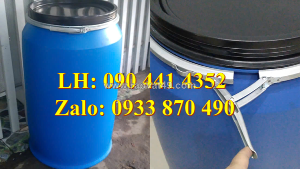 Chuyên cung cấp thùng phuy nhựa 30 lít – 60 lít – 120 lít – 150 lít – 220 lít nắp kín, nắp hở tphcm