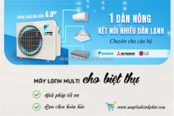 Chuyên nhận cung cấp và thi công dàn nóng máy lạnh multi inverter 4hp hình thức sang trọng