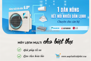 Chuyên nhận cung cấp và thi công dàn nóng máy lạnh multi inverter 4hp hình thức sang trọng