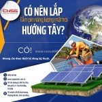 Có nên lắp tấm pin năng lượng mặt trời hướng tây?