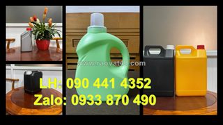 Công ty sản xuất can nhựa đựng hóa chất 500ml, can 1 lít đựng nước khoáng, can 2 lít vuông đựng hóa chất