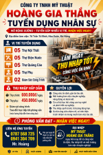 Công ty tnhh mỹ thuật hoàng gia thắng tuyển dụng