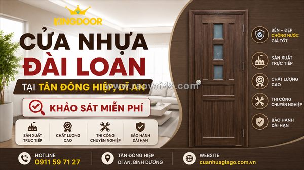 Cửa nhựa đài loan tại tân đông hiệp, dĩ an | khảo sát miễn phí