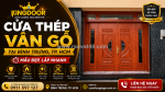 Cửa thép vân gỗ tại bình trưng, tp. hcm | mẫu đẹp, lắp nhanh