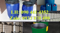 Cung cấp thùng phuy nhựa 30 lít đai nhựa, thùng phuy nhựa 50 lít đựng chất rắn, thùng phuy nhựa 120 lít